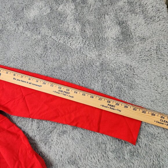 3/$20 Wild Fable T-Shirt Womens S Red Long-Sleeve Cropped Solid Crop Top Cotton - Picture 9 of 10